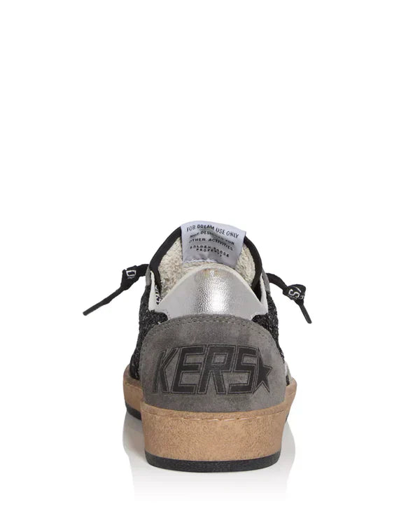 Women's gray and black Ball Star LTD in glitter with Skins