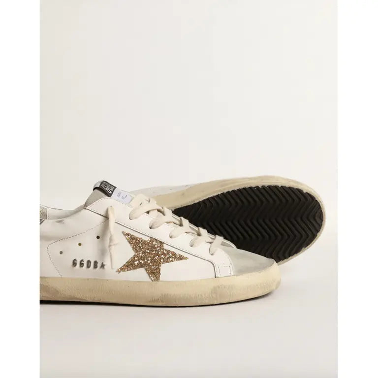 Golden Goose Superstar leather trainers Never worn White, Leather