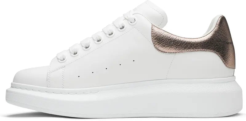 Alexander McQueen Wmns Oversized Sneaker 'White Rose Gold'