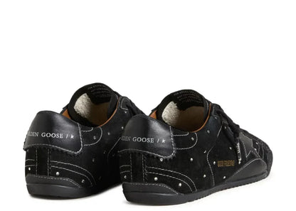 Golden Goose True-Star Black Suede Swarovski Crystal Black Star Heel (W)